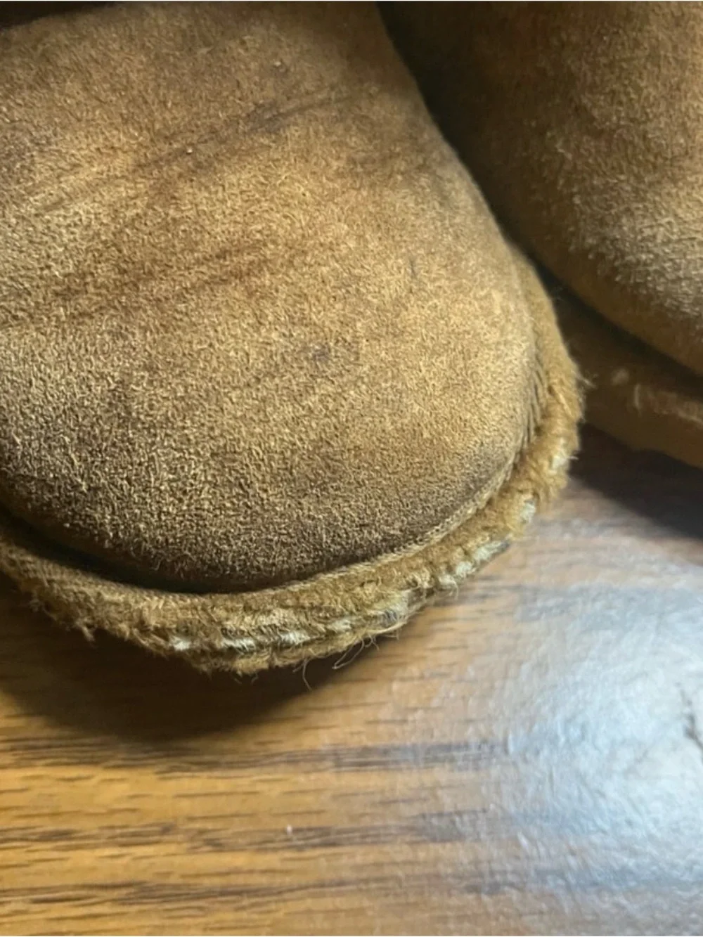 UGG Toddler Size 8 Bailey Bow II Double Ribbon Suede Boots Chestnut Brown